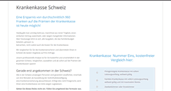 Desktop Screenshot of krankenkasse-schweiz.com