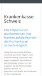 Mobile Screenshot of krankenkasse-schweiz.com